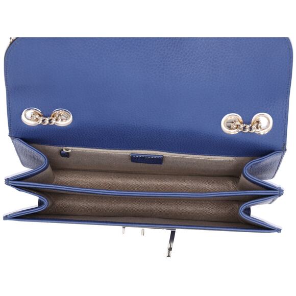 GUCCI Interlocking G Shoulder Bag 510303 Blue Leather - Picture 6 of 8